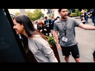 Ana, caroline, andrea and tomas berdych create noise in melbourne