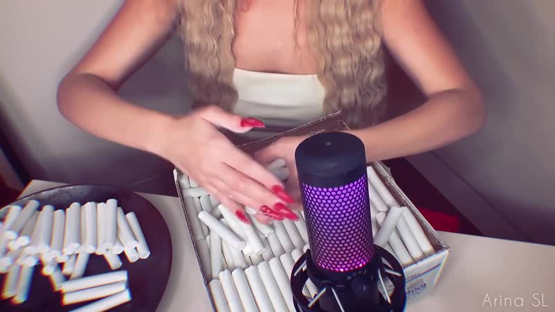 [arina sl] асмр итинг мела 2 / asmr eating chalk 🍴🎧