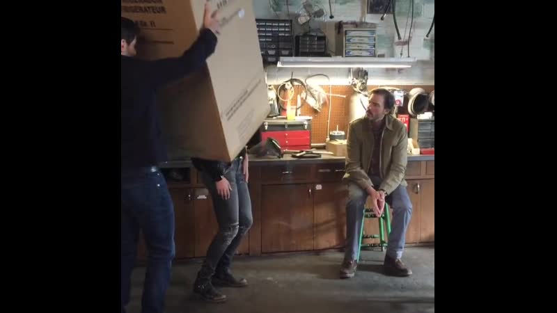 Актеры в перерывах между съемками