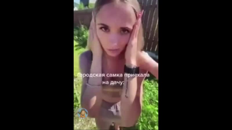 Городская приехала в село