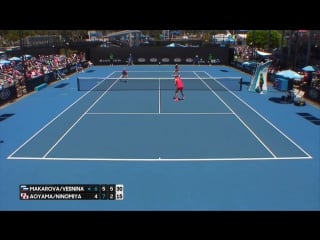 Makarova vesnina v aoyama ninomiya match highlights (1r) australian open 2017