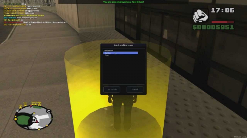 Cit server mta how to work as a taxi driver?
