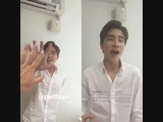 Thai actor perth tanapon singing bigbang's baebae