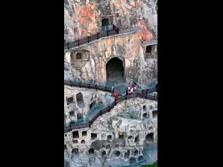 Longmen grottoes is located in luoyang city, henan province, china it is a 5a scenic spot and a world cultural heritage