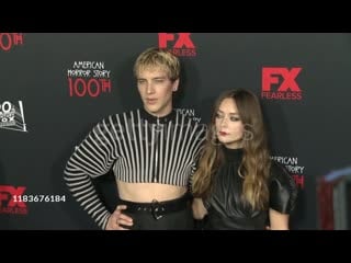 Cody fern and billie lourd at the american horror story 100th celebration