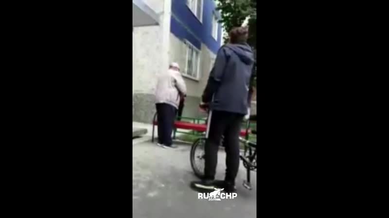 Выяснение отношений деда и детей в тюмени