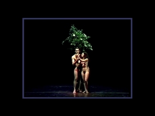 Adam eve video art by nikos giavropoulos, 2000