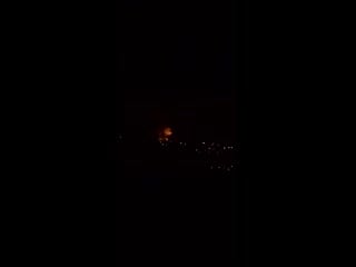 Video from jomraya showing a large fire that has broken out seemingly due to strikes