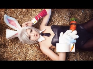 Teemo riven battle bunny cosplay ( сексуальная, ню, модель, nude 18+ ) приватное