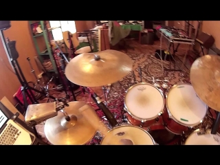 Salych on drums headcam bob marley waiting in vian