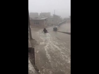 Black ice problems in atyrau, kazakhstan on feb 1