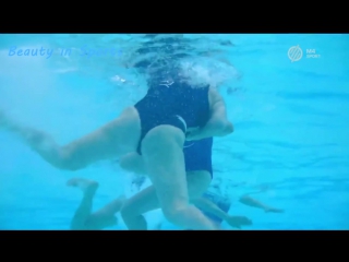 Women's water polo under water moments 3