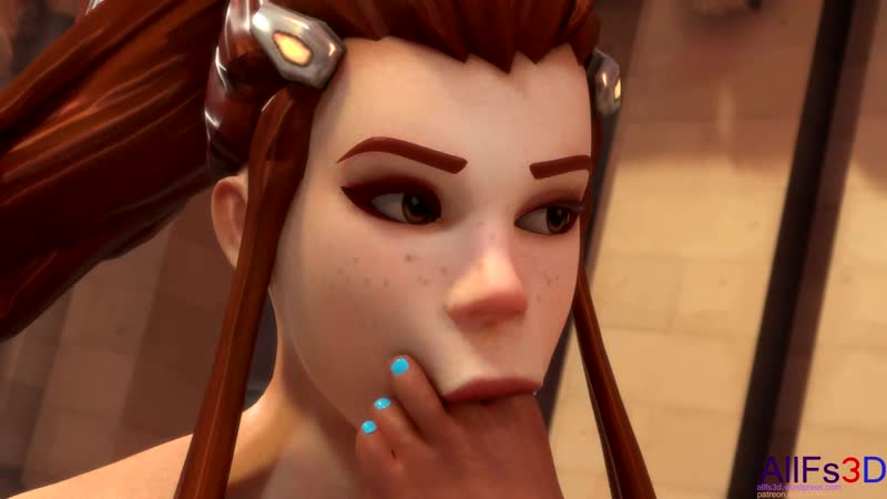 Brigitte pharah by allfs3d overwatch sfm 3d animated blender  