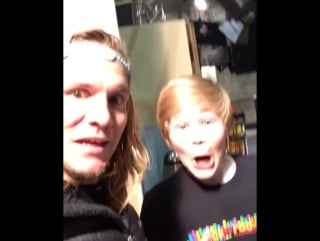 Casey in ya facey (what happened to his 👃!?!?) with @caseysimpson @nickelodeontv