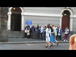 Megan and princeharry just arrived at districtsixmuseum royalvisitsouthafrica royaltoursouthafrica dutchess @ina gouws capetown