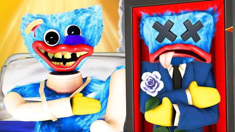 Хаги ваги заболел и попал в могилу (poppy playtime глава 2 анимация 3d кисси мисси mommy long legs)