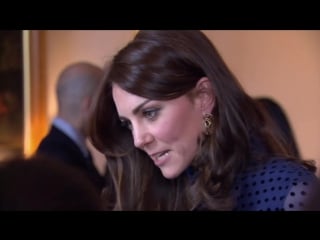 Kate dazzles in blue at reception for india and bhutan trip