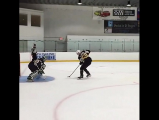 Jake debrusk kicking off #slowmomonday with this wicked goal at development camp 🚨 (video via #nhlbruins)