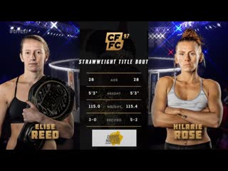 Cffc 97 elise reed vs hilarie rose (highlights)