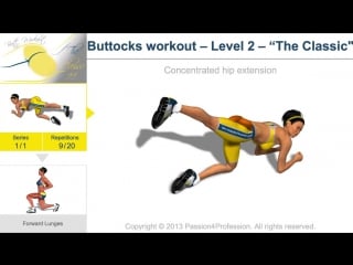 The best butt workout buttocks workout level 2 passion4profession