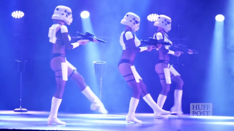 The empire strips back a star wars burlesque parody