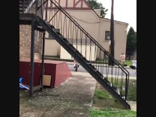 Mike hoder stairs wallride