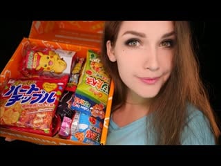 [asmr kittyklaw] асмр распакоа коробки японской еды 📦🍙🍤 шепот, шуршание