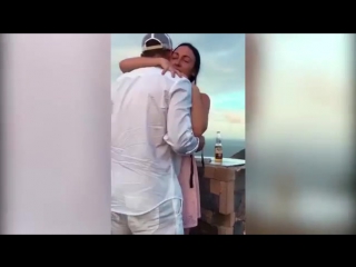 Sweet moment justin biebers dad proposes to girlfriend chelsey rebelo in st barts