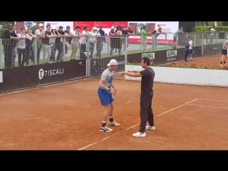 A tough match awaits the nextgenatp player @denis shapo will face rafael nadal at centrale stadium in the afternoon! ibi18 t