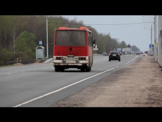 Ikarus 250 59 bus, route 261 velikiy novgorod staraya russa