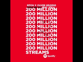 Oliver heldens & riton feat vula "turn me on" hits 200 million streams!