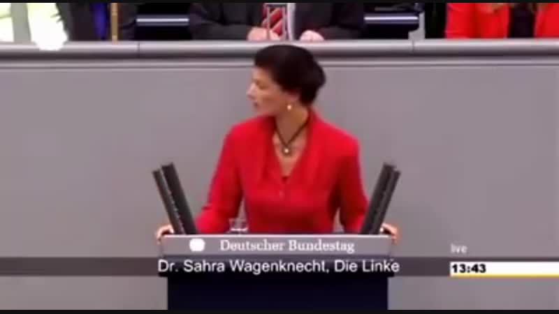 Сара вагенкнехт режет правду матку о пронатовской хунте, захватившей украину!