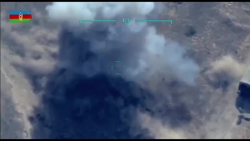 Азербайджанцы показали удар бпла по группе армянских резервистов