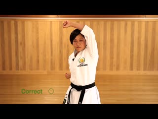 Age uke in kata 型の上げ受け (heian nidan, jion, unsu)