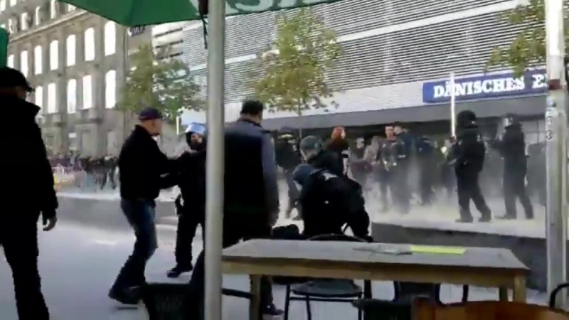 Chemnitz massaker, polizeigewalt und spontan demo