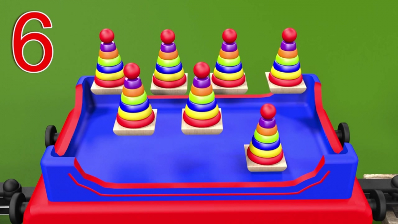 Паровозик чух чух считаем игрушки