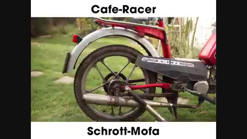 Vom schrott mofa zum cafe racer