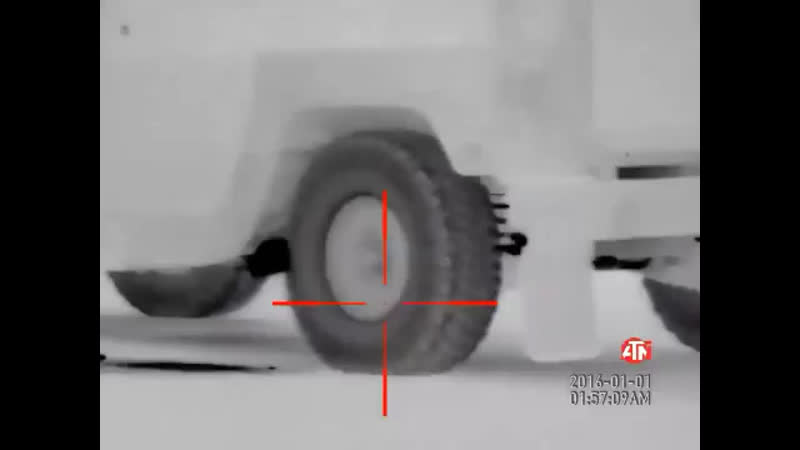 Талибы опубликовали видео засады на конвой hmmwv афганской армии, снятое на тепловизор