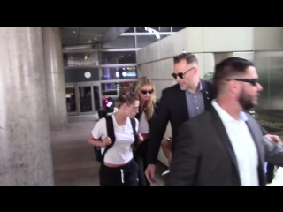 Kristen stewart and stella maxwell arrived at lax may 20