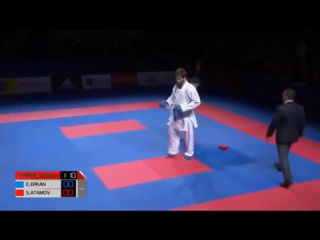 Karate wkf open paris 2016 84k kumite masculino turquia x azerbaijão