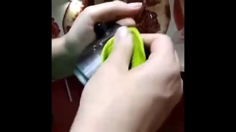 Салфетка «скарабер» в действии 1