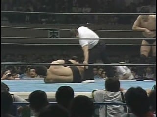 Njpw akira maeda and nobuhiko takada (c) vs kazuo yamazaki and yoshiaki fujiwara