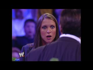 Raw invades smackdown! + eric bischoff destroys stephanie mcmahon smackdown, sept 12, 2002