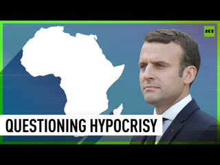 Anti french protests erupt in drc during macron’s tour of africa