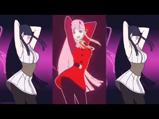 [ zero two x sakurajima mai x hinata dance ] phut hon remix 抖音 tiktok douyin music (anime porn)