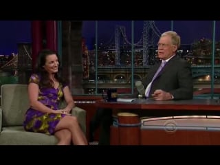 Kristin davis sexy the late show with david letterman (2008)