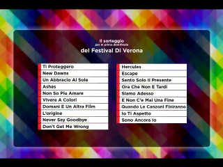 Seconda demifinale del festival di verona