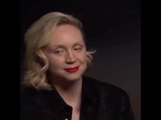 Gwendoline christie listening to nikolaj say he thinks the ending of got is great