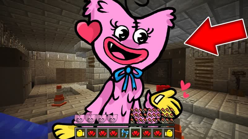 Как играть за кисси мисси poppy playtime в майнкрафт ? превращения kissy missy minecraft