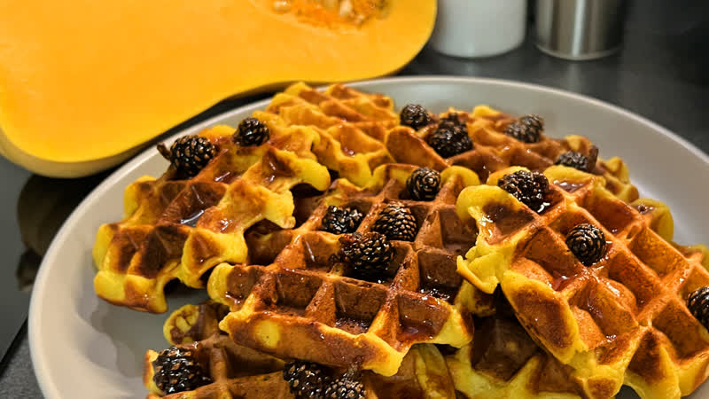 Пряные тыквенные вафли ароматное лакомство в сезон тыквы!